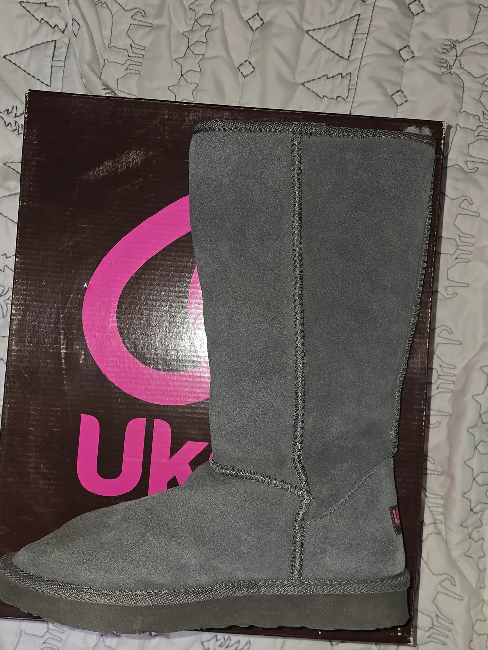 Ukala By Emu Charcoal Tall Boots